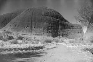 Back and white photo of Walpa Gorge