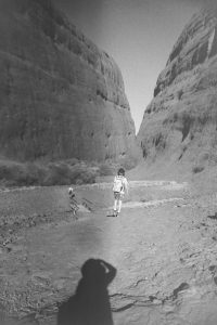 Back and white photo of Walpa Gorge